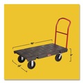 Tool Carts | Rubbermaid Commercial FG443600BLA 24 in. x 48 in. 2000 lbs. Capacity Heavy-Duty Platform Truck Cart - Black image number 2