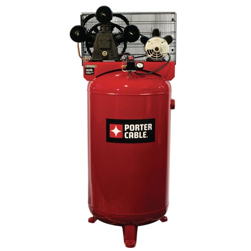 Stationary Air Compressors | Porter-Cable PXCMLA4708065 208V/240V 4.7 HP Single Stage 80 Gal. Oil-Lube Stationary Vertical Air Compressor image number 0