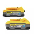 Save 10% off one item | Dewalt DCBP315-2 (2) 20V POWERSTACK 1.7 Ah and 5 Ah Lithium-Ion Battery Pack image number 0
