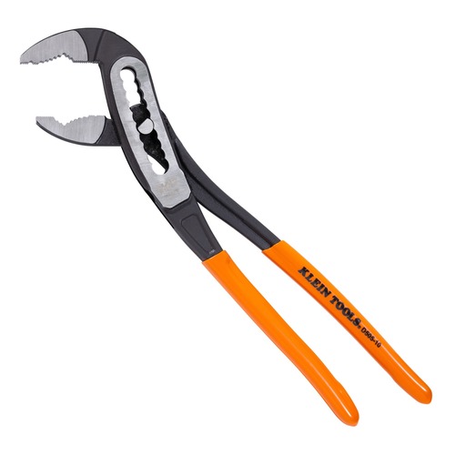 Pliers | Klein Tools D50510 Classic Klaw Pump Pliers V-Jaw Tongue and Groove, Hardened Teeth for Maximum Torque, 10-Inch image number 0