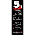  | Detail K2 MMT5X7G-DUG 5 ft. x 7 ft. Multi Purpose Utility Trailer Kits with Drive Up Gate (Galvanized) image number 8