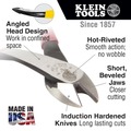 Cable and Wire Cutters | Klein Tools D248-8 8 in. Short Jaw Angled Head Diagonal Cutting Pliers image number 8