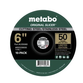 Metabo 10-Pack 50th Anniversary Limited Edition 6 in. Original Slicers - US5060