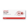  | Universal UNV75614 0.31 in. x 32.8 ft. Double-sided Adhesive Tape Roller - Dries Clear (2/Pack) image number 0