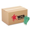 Disposable Gloves | MCR Safety 5319E Flock-Lined Nitrile Gloves - One Size Green (1-Dozen) image number 0