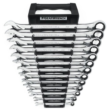 GearWrench 85199 13-Piece 72-Tooth 12-Point XL Ratcheting Combination SAE Wrench Set