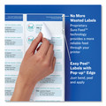 July Member-Exclusive Offer Save 10% off on One Item | Avery 08460 1 in. x 2.63 in. Easy Peel Address Labels with Sure Feed Technology for Inkjet Printers - White (30/Sheet, 100 Sheets/Box) image number 2