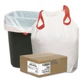  | Draw 'n Tie 1518605 13 Gallon 0.9 Mil 24.5 in. x 27.38 in. Heavy-Duty Trash Bags - White (200/Box) image number 2