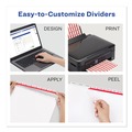 July Member-Exclusive Offer Save 10% off on One Item | Avery 11557 Index Maker 11 in. x 8.5 in. 8-Tab Print and Apply Clear Label Dividers - White (50/Box) image number 5
