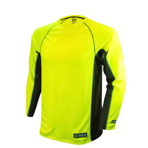 Shirts | Dewalt DST21-NPGB-4X Two-Tone High-Visibility Long Sleeve Performance T-Shirt - 4X image number 0