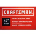 Clearance Center | Craftsman CMHT50605 Creeper with Metal Frame - Red/Black image number 6