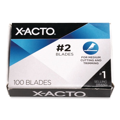 Oscillating Tool Blades | X-ACTO X602 No. 2 Bulk Pack Blades for X-Acto Knives (100/Box) image number 0
