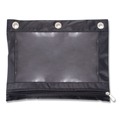 July Member-Exclusive Offer Save 10% off on One Item | Advantus 67024 10 in. x 7.38 in. 3-Hole Punched Binder Pencil Pouch - Black/Clear image number 0