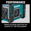 Speakers & Radios | Makita XRM10 18V LXT/12V Max CXT Lithium-Ion Cordless Bluetooth Job Site Charger/Radio (Tool Only) image number 8