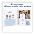 July Member-Exclusive Offer Save 10% off on One Item | Avery 79709 3 Slant Rings 0.5 in. Capacity 11 in. x 8.5 in. Heavy-Duty Non Stick View Binder with DuraHinge - White (4/Pack) image number 4