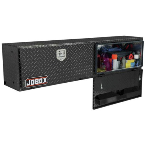 Topside Truck Boxes | JOBOX 574002D Delta Pro 96 in. Aluminum Topside Truck Box - Black image number 0