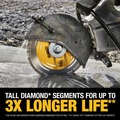 Circular Saw Blades | Dewalt DW4721T 12 in. XP All-Purpose Segmented Diamond Blade image number 4