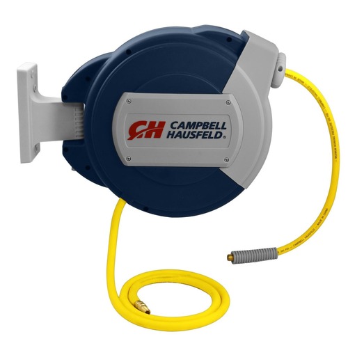 Air Hoses and Reels | Campbell Hausfeld PA050010EC 3/8 in. x 50 ft. Hybrid Retractable Air Hose Reel image number 0