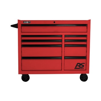 CABINETS | Homak RS PRO 41 in. 9 Drawer Rolling Cabinet - Red - RD04004193