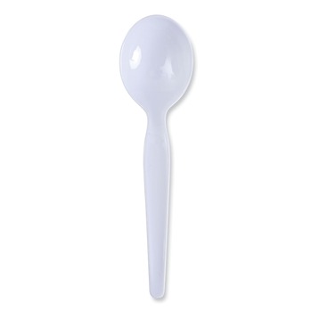 Boardwalk Heavyweight Polystyrene Soup Spoons - White (1000/Carton) - BWKSOUPHWPSWH