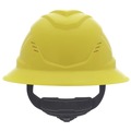 Hard Hats | MSA 10215832 V-Gard C1 Fas-Trac III Full Brim Vented Hard Hat - Yellow image number 1