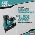 Finish Nailers | Makita XNB06Z 18V LXT Brushless Lithium-Ion 16-Gauge 2-1/2 in. Cordless Angled Finish Nailer (Tool Only) image number 2