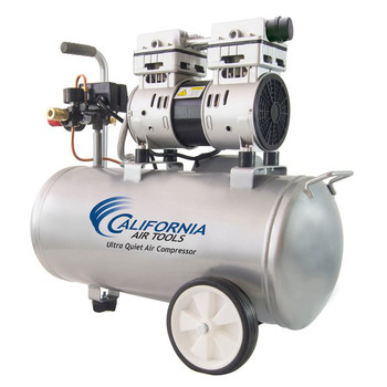 AIR COMPRESSORS | California Air Tools 8010 1 HP 8 Gallon Ultra Quiet and Oil-Free Steel Tank Wheelbarrow Air Compressor - CAT-8010