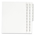July Member-Exclusive Offer Save 10% off on One Item | Avery 01370 11 in. x 8.5 in. 26-Tab Exhibit A to Exhibit Z Avery Style Preprinted Legal Exhibit Side Tab Index Dividers - White (1-Set) image number 0