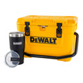 Coolers & Tumblers | Dewalt DXC1003B 10 Quart Roto-Molded Lunchbox Cooler and 30 oz. Black Tumbler Combo image number 1