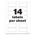 July Member-Exclusive Offer Save 10% off on One Item | Avery 60537 PermaTrack 1.25 in. x 2.75 in. Laser Printers Destructible Asset Tag Labels - White (112/Pack) image number 5