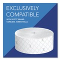  | Scott 09602 Essential 14.25 in. x 6 in. x 9.75 in. Coreless Jumbo Roll Tissue Dispenser for Business - Black image number 4