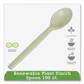  | WNA EPS003 7 in. EcoSense Renewable Plant Starch Cutlery Spoon (50/Pack) image number 3