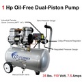 Presidents' Day Sale! Save $35 off $199! | California Air Tools 4710W 1 HP 4.7 Gallon Quiet Air Compressor image number 8