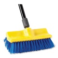  | Rubbermaid Commercial FG633700BLUE 10 in. Brush 10 in. Plastic Block Threaded Hole Bi-Level Deck Scrub Brush - Blue Polypropylene Bristles image number 2