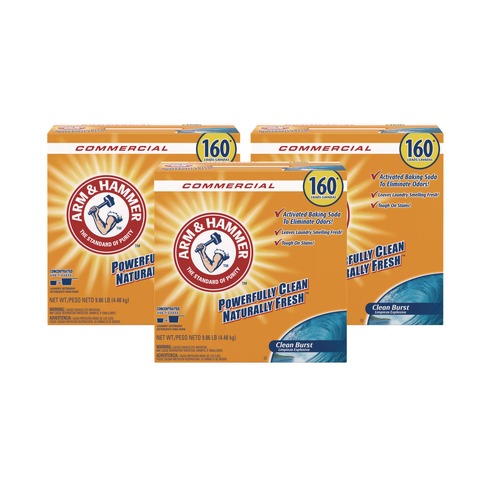 July Member-Exclusive Offer Save 10% off on One Item | Arm & Hammer 33200-00109 9.86 lbs. Powder Laundry Detergent - Clean Burst (3/Carton) image number 0