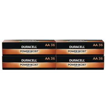 Duracell Power Boost CopperTop Alkaline AA Batteries (144/Carton) - MN15P36CT