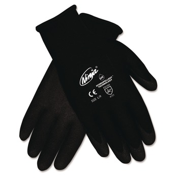 MCR Safety N9699S Ninja HPT PVC Coated Nylon Gloves - Small/Black (1-Dozen)