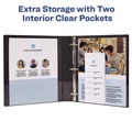 July Member-Exclusive Offer Save 10% off on One Item | Avery 19601 11 in. x 8.5 in. 3 Rings 1 in. Capacity Showcase Economy View Binders with Slant Rings - White image number 4