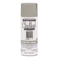 Paint | Rust-Oleum 302593 Ultra Matte Chalked Paint, Matte Country Gray, 12 oz Aerosol Can, 6/Carton image number 1