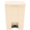  | Rubbermaid Commercial FG614600BEIG 23 Gallon Polyethylene Step-On Receptacle - Beige image number 0