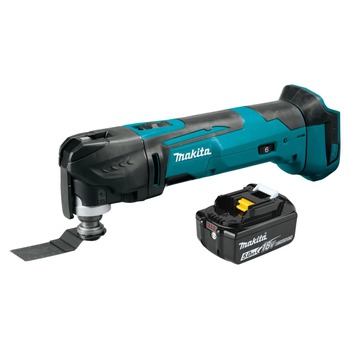 Makita 18V LXT Brushed Cordless Oscillating Multi‑Tool with Lithium‑Ion Battery Bundle (5 Ah) - XMT03ZBL1850B-BNDL