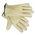 Work Gloves | MCR Safety 3211XL Top Grain Cowhide Leather Drivers Gloves - X-Large/Beige (1-Pair) image number 2