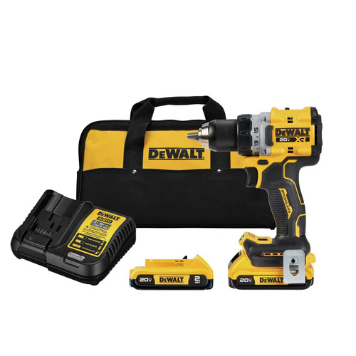 Drill Drivers | Dewalt DCD800D2 20V MAX XR Brushless Lithium-Ion 1/2 in. Cordless Drill Driver Kit with 2 Batteries (2 Ah) image number 0