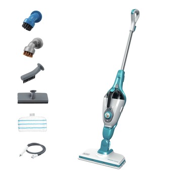Black & Decker 120V 5-in-1 Electric Corded Steam Mop and Portable Steamer - Blue and White - HSMC1321