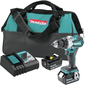 DRILLS | Makita 18V LXT Brushless Lithium-Ion Cordless 1/2 in. Driver-Drill Kit (5 Ah) - XFD16T