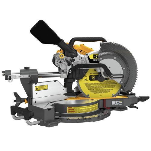 Dewalt 60V MAX Brushless Lithium Ion Cordless 12 in. Double Bevel Sliding Miter Saw Tool Only DCS781B