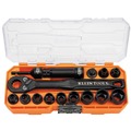 Sockets and Ratchets | Klein Tools 65400 KNECT 15-Piece Pass Through Socket Set, SAE Impact Set with MODbox Case, Sockets, Bits, Accessories and 3/8-Inch Drive Adapter image number 0