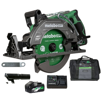CLEARANCE | Metabo HPT C3607DWAM MultiVolt 36V Brushless Lithium-Ion 7-1/4 in. Cordless Rear Handle Circular Saw Kit (4 Ah)