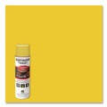Paint | Rust-Oleum 203025V Industrial Choice 17 oz. Aerosol Can Solvent-Based Precision Line Marking Paint - Flat Hi-Vis Yellow (12/Carton) image number 2