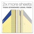  | Ampad 20-243 8.5 x 11.75 Wide/Legal Rule Double Sheet Pads - Canary-Yellow Sheets (100-Sheets/Pad) image number 3